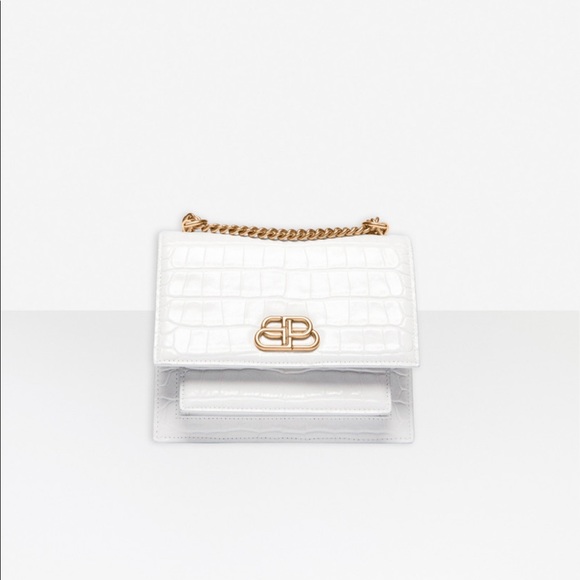 Balenciaga Handbags - Sharp small chain bag in white